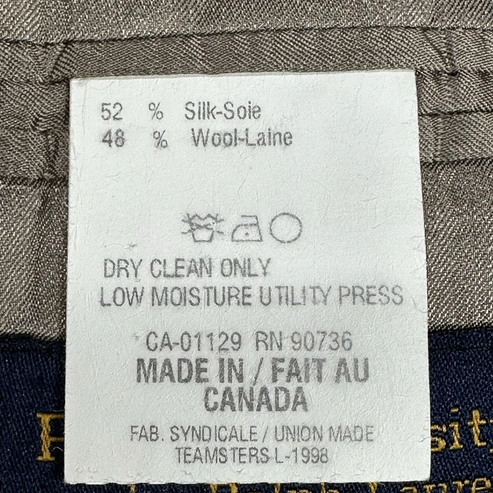 Polo University Ralph Lauren Vintage Silk/Wool Sport Coat Blazer 44R Beige NOTE